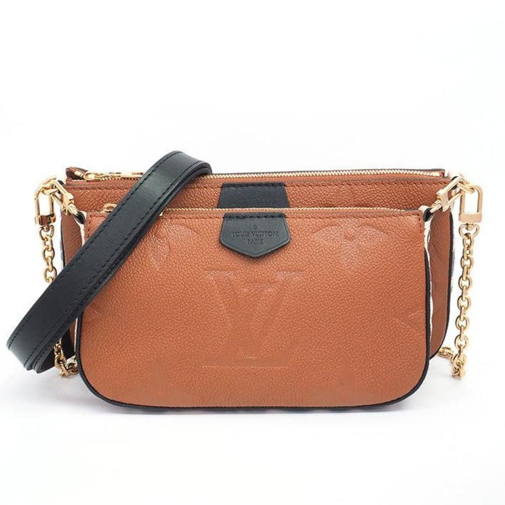 Multi Pochette Accessoire Monogram Empreinte Hand Bag Monogram Implant leather